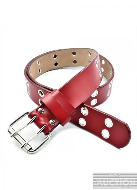 Жіночий шкіряний ремінь Колір Червоний Ціна