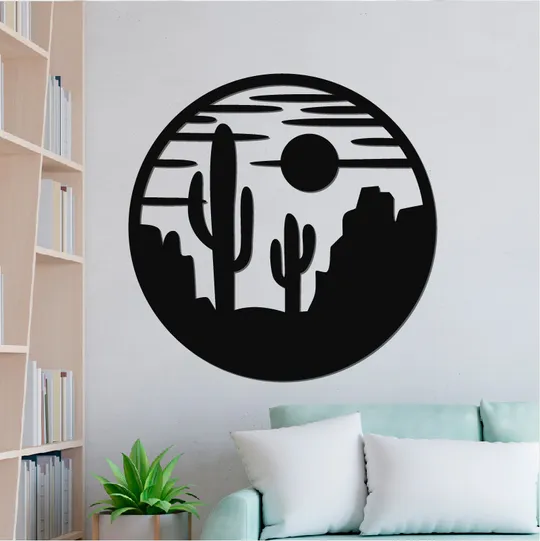 Панно декоративне картина на стіну Кактуси 414х415 acr-p000066 Ціна