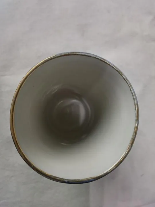 Стакан (чашка) советский кобальтовый с позолотой фарфор Бронница Недорого