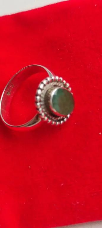 Кольцо женское серебро 925 камень жадеит  bm393 Характеристики