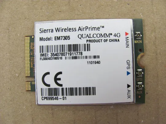 номер0279-39 4G LTE+GPS SIERRA EM7305 для FUJITSU E554 E556 оригінал З аукціону
