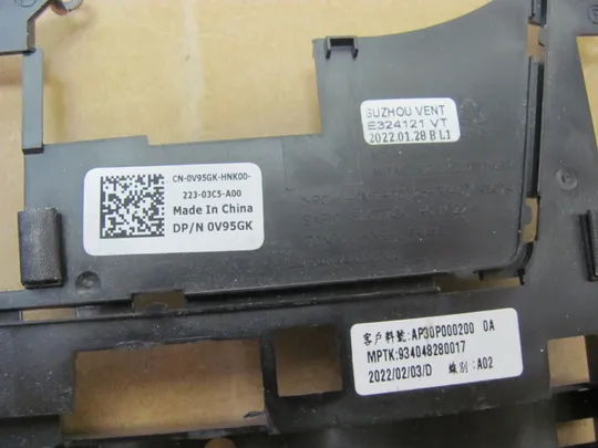 номер1001-7 кріплення Фіксатор Скоби Закріплювач Механізм з'єднання fastening корпусу 0V95GK AP30P000200  для Dell Precision 7750 7760 оригінал З аукціону