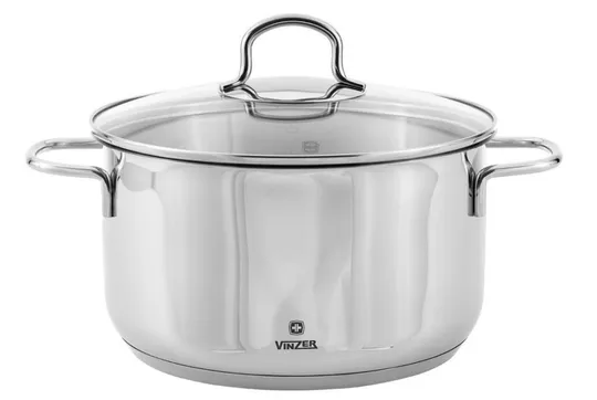 Кастрюля со стеклянной крышкой Vinzer Techno VZ-89078 1.1 л 14 см Ціна