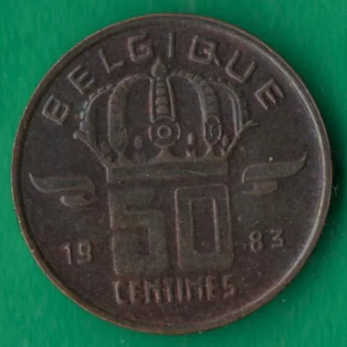 50 сантимів 1983 року Belgique [М] Ціна