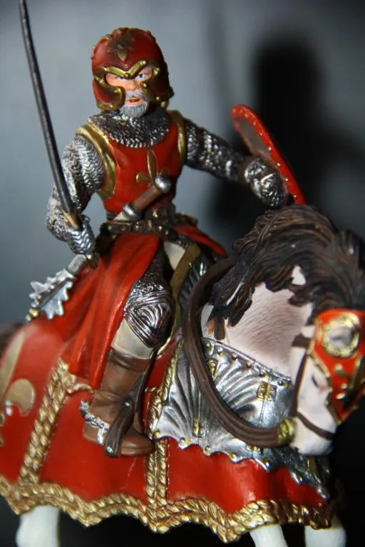 рыцарь на коне с мечем SCHLEICH 90-100мм ФРГ З аукціону