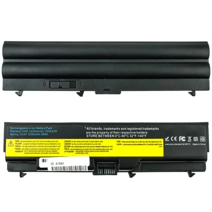 фото, Батарея для ноутбука LENOVO 45N1000 (ThinkPad T430, T530, W530 series) 11.1V 5200mAh Black