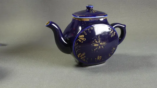 Чайник заварочный ГЖЕЛЬ кобальтовый синий фарфор БУ порцеляновий заварювальник Характеристики