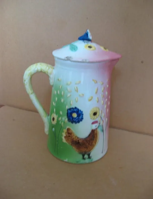 Купити КУВШИН з ПІВНЕМ і КУРКОЮ = КУВШИН с ПЕТУХОМ и КУРИЦЕЙ = об'ємні зображення - объемные изображения