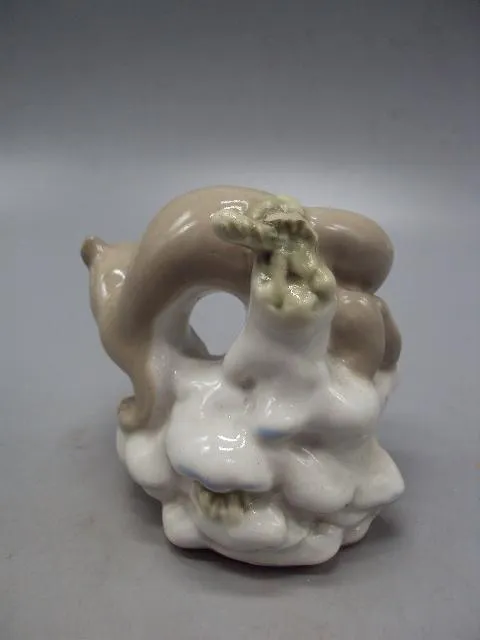 Фигура фарфор статуэтка ЛЗФИ хорек сурок ласка горностай высота 9 см, длина 9 см под реставрацию №38 Характеристики