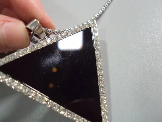 Бижутерия колье цепочка с кулоном треугольник длина цепочки 81 см, длина кулона 5 см №17 Продаж