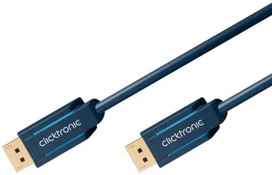 Кабель монітора-сигнальний DisplayPort M/M  7.5m ClickTronic (75.07.0714p) Casual 4K@60Hz D=6.0mm 1 З аукціону