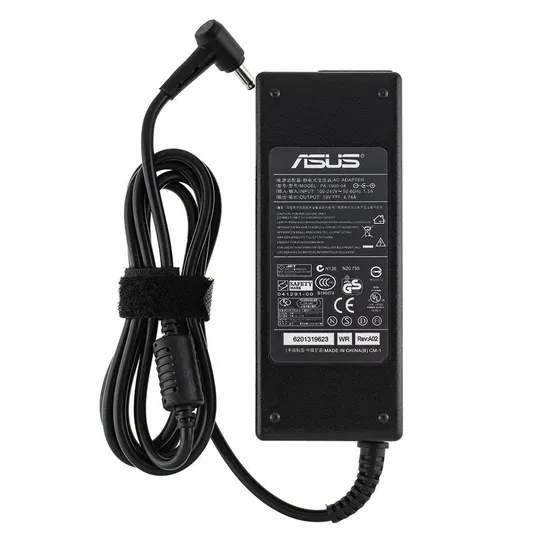 Блок живлення для ноутбука ASUS 19V, 4.74A, 90W, 4.5*3.0-PIN, 3 hole, L-подібний роз'єм, black, RECTANGULAR З аукціону