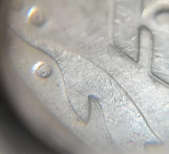 (4758) 50 копійок 1992 1АБм зминання елементів зображення на реверсі (50 копеек 1992 1АБм брак) З аукціону