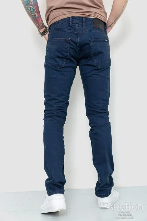 Джинсы мужские однотонные, цвет синий, 157R0159 Продаж