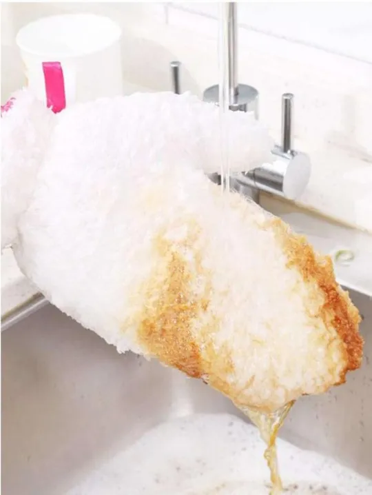 Кухонные перчатки из бамбукового волокна для мытья посуды, уборки в доме 13*23 см 2 шт Інтернет-аукціон