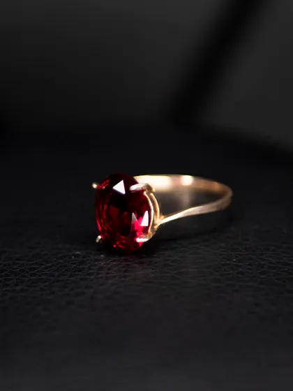 фото, Срібна каблучка 925 проби, вкрита золотом 375 проби