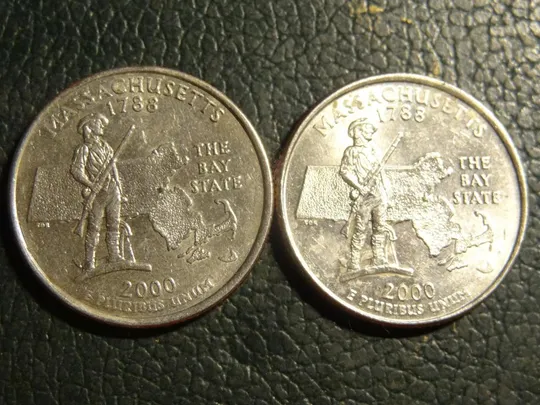 25 центів 2000 США Массачусетс (два різновиди) Ціна