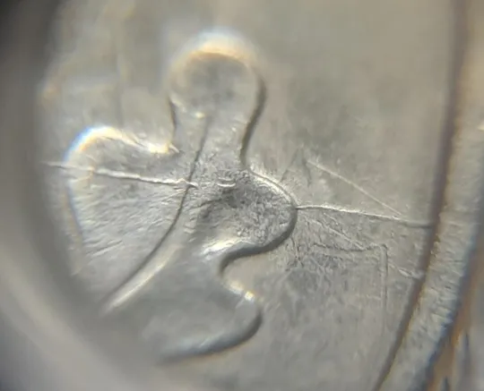 (4745) 50 копійок 1992 1АЕк розколи на аверсі та реверсі (50 копеек 1992 1АЕк брак) Продаж