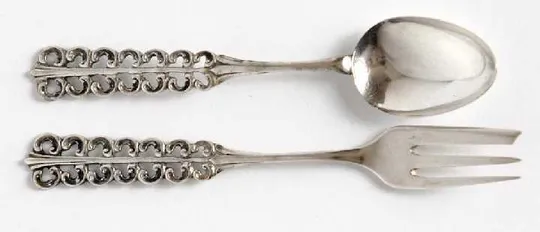 Купити Виделочка і ложечка №3 срібло 800 проба 1910-ті рр. Norway