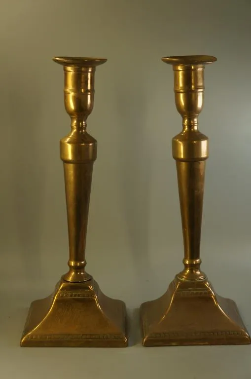 Подсвечники пара подсвечник колонна латунь высота 26,5 см лот 2 шт №10645 Ціна