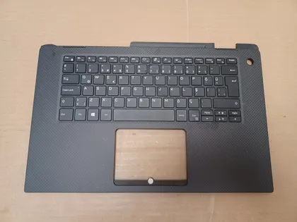 фото, номер1055-4 Кришка панель палмрест 08NYCG AQ247000111 клавіатура робоча для Dell XPS 15 9575 2in1 топкейс Верхня панель палмрест cover-C оригінал