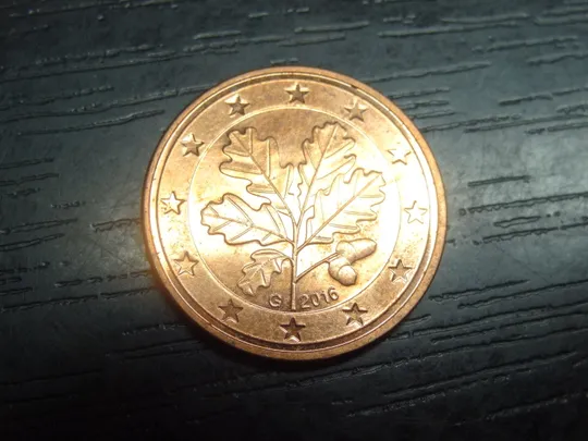 5 євроцентів 2016 G Німеччина Ціна