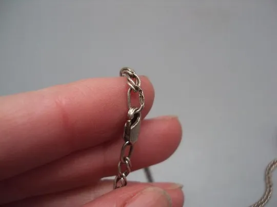 Цепочка унисекс цепь серебро 925 проба Украина вес 8,57 г длина 53,2 см, ширина 3 мм №15108 Продаж