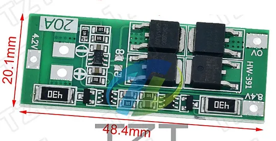 Плата захисту Li-Ion акумуляторів з балансировкою 2S 20A З аукціону