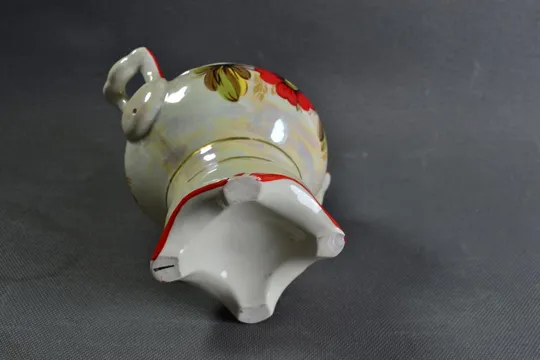Самовар без крышки фигурка статуэтка советский фарфор БУ порцеляновий самовар Інтернет-аукціон