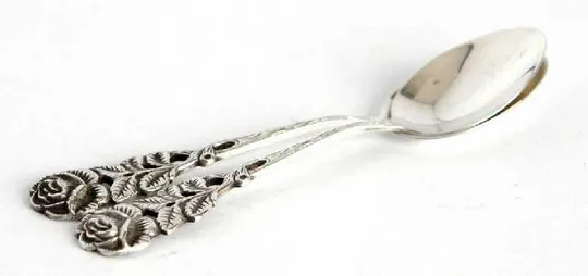 Срібні ложечки Rose 2 шт. #3 800 проба Germany Продаж