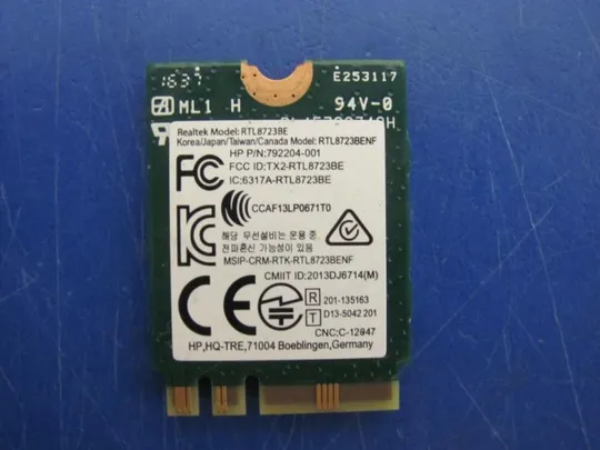 №220-20 WI-FI адаптер RTL8723BE 792204-001 для HP Pavilion 15-P 15-N 17-X оригінал Де купити
