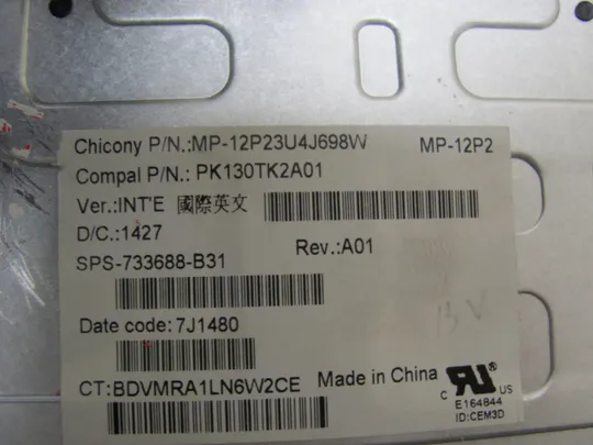 номер0968-9 клавіатура ДОНОР PK130TK2A01 733688-B31 для HP ZBOOK 15 G2 15 G1, 15 G2, 17 G1, 17 G2 оригінал Інтернет-аукціон