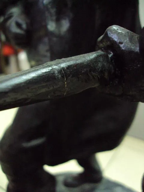 Фигура металл скульптура охотники с собакой охота высота 54,5 см вес 19,24 кг №13159 Інтернет-аукціон