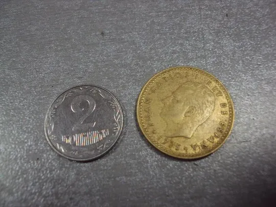 монета испания 1 песет 1975 №8026 Ціна