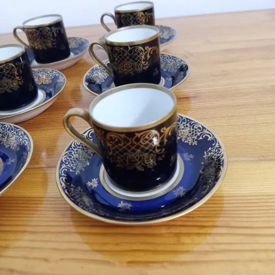 6 кофейных пар Reichenbach ГДР З аукціону