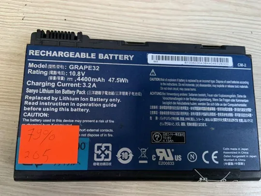 205 ACER GRAPE32 Износ: 79% ACER TravelMate 5310, 5320, 5520, 5710, 5720, 7520, 7720 Ціна
