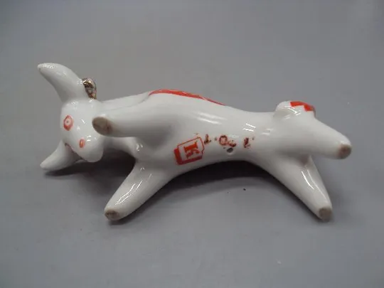 Фигура фарфор статуэтка миниатюра Киев бык бычок высота 5 см, длина 11 см №13759 Інтернет-аукціон