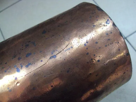 Кружка медь старая высота 12 см, диаметр 12,4 см №31 Характеристики