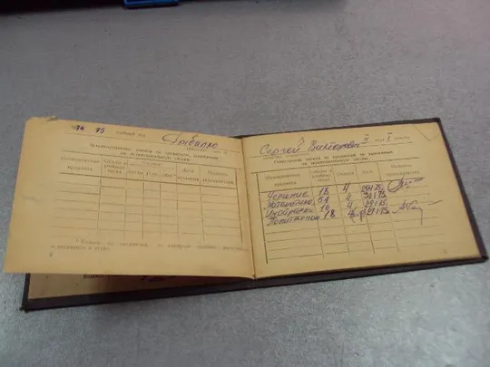 документ книжка успеваемости константиновский филиал схмт 1974 №4387 Продаж