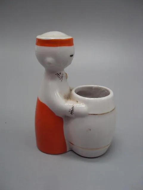 Спецовница фарфор RPR Рига латвийская девочка солонка горчичница перечница Латыши поварята №13100 Де купити