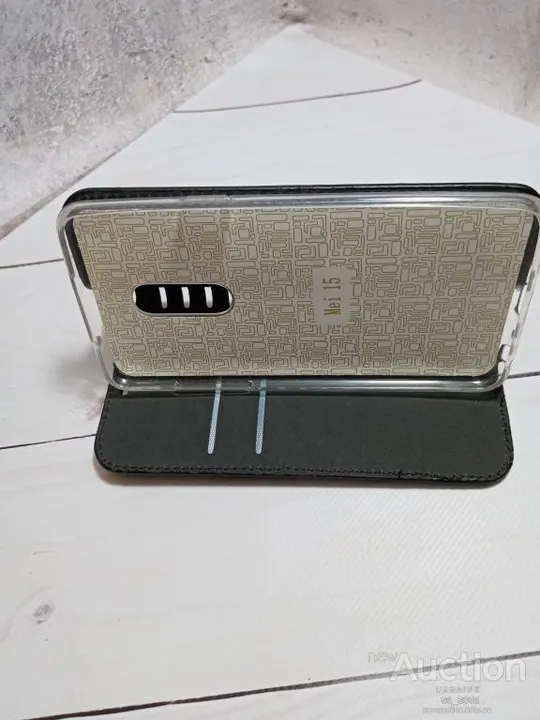 Чохол-книжка Leather Folio (high copy) для Meizu 15  чорний Продаж