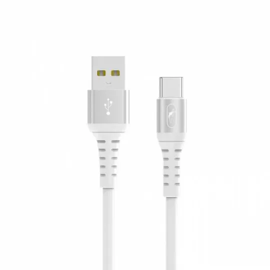 Кабель SkyDolphin S05T TPE Frost Line USB - USB Type-C (M/M), 1 м, White (USB-000550) Ціна