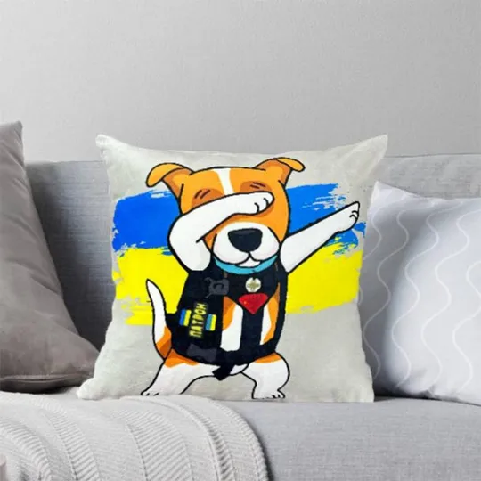 Купити Подушка патриотическая 3D &quot;Пес Патрон&quot; 2534_D 11975 35х35 см
