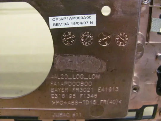 номер0201-1  Кришка, дно, піддон корпуса,Нижний корпус (дно) для ноутбука   Низ, дно, поддон,Нижняя часть AP1AP000A00 для   Dell Inspiron 15-5558, 5758 оригінал На торгах