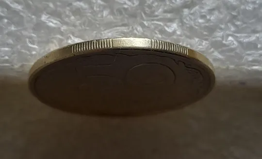 (7183) 50 копійок 1992 1АЕм брак "бамбук" на правих дубових листках та колосках пшениці (груба шліфовка) (50 копеек 1992 1АЕм) Недорого