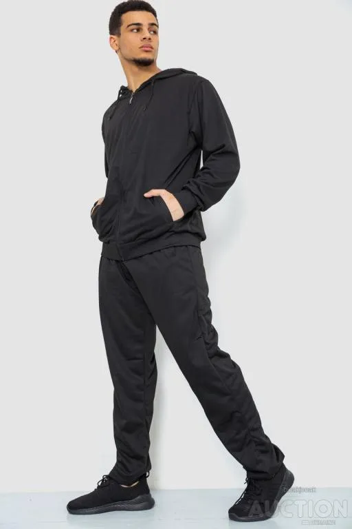 Спорт костюм мужской, цвет черный, 244R9111 З аукціону