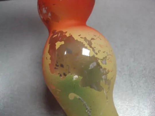 Елочная игрушка подвесная попугай птичка стекло большой 20 см ссср №9887 Де купити