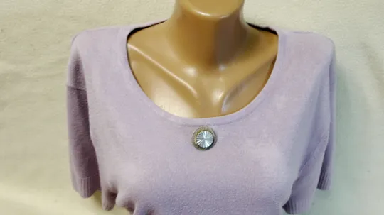 Брошка мельхіор скань червоне скло стара радянська біжутерія Вживане Характеристики