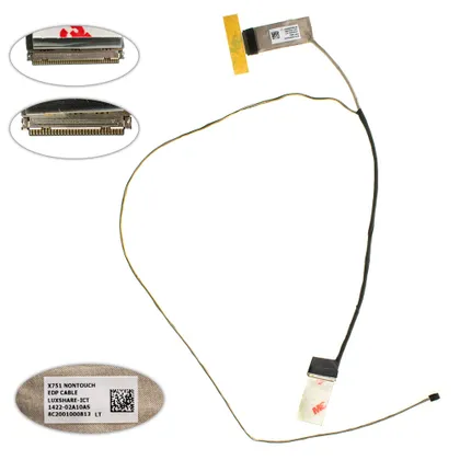 фото, Шлейф матриці для ноутбука ASUS (X751 series), EDP 30 pin (non Touch) (14005-01190500)