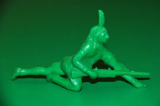 ІНДІАНЕЦЬ ЩО КРАДЕТЬСЯ З РУШНИЦЕЮ индеец TIM-MEE 65-70мм ОРИГІНАЛ США-ФРГ З аукціону